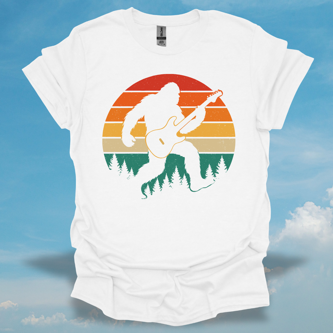 Big Foot Playing Guitar T-Shirt