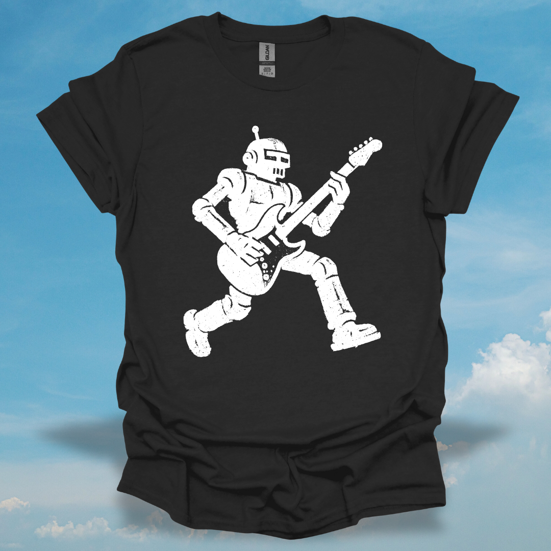 Robot On Guitar T-Shirt
