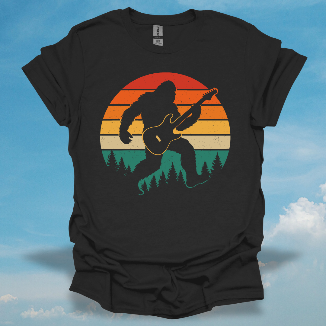Big Foot Playing Guitar T-Shirt