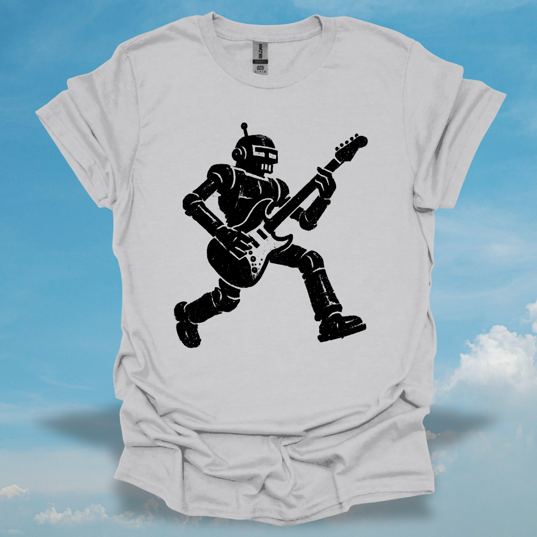Robot On Guitar T-Shirt