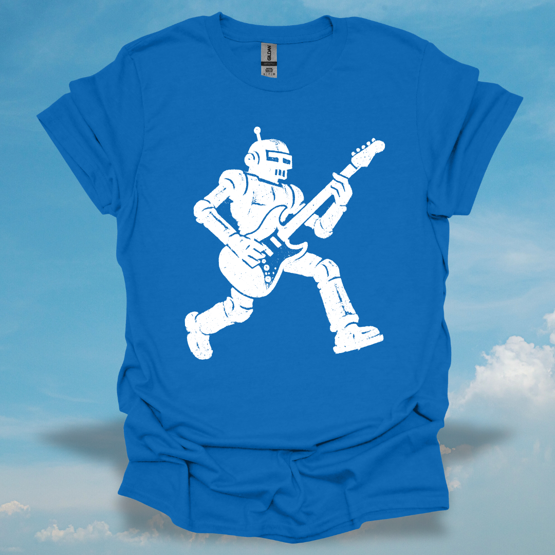 Robot On Guitar T-Shirt