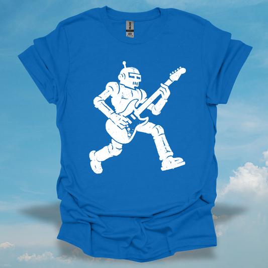 Robot On Guitar T-Shirt