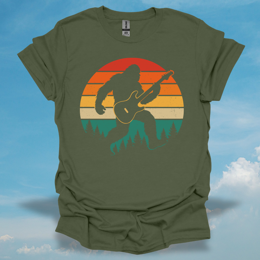 Big Foot Playing Guitar T-Shirt