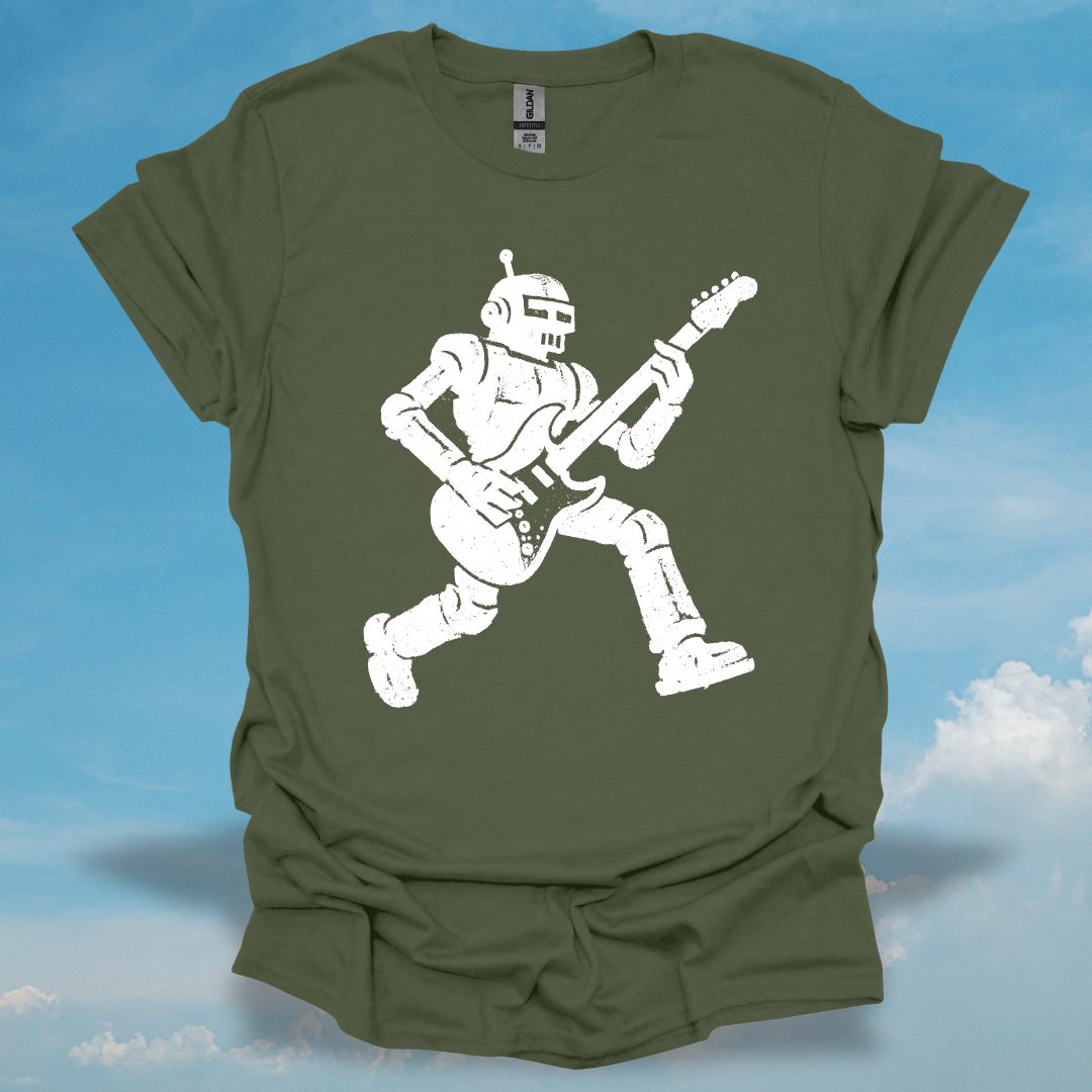 Robot On Guitar T-Shirt